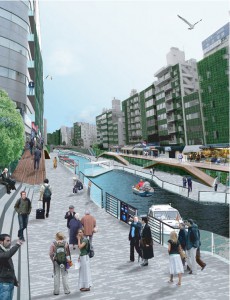 亀島川の水辺再生提案